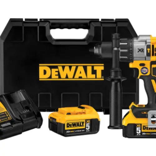 PARAFUSADEIRA/FURADEIRA DE IMPACTO 1/2” 20V MAX LI-ION, BRUSHLESS, COM 2 BATERIAS DE 5AH CARREGADOR E MALETA DCD996P2T DEWALT