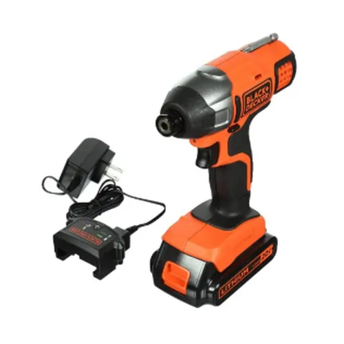 PARAFUSADEIRA IMPACTO 1/4 20V C/ 1 BATERIA E CARREGADOR 155NM BDCI20C BLACK DECKER
