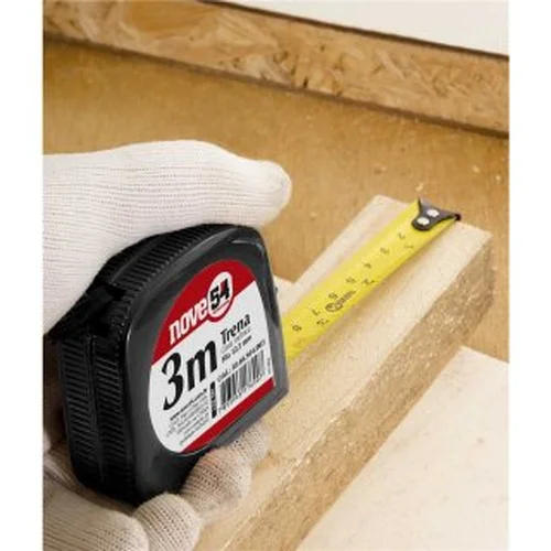 Trena curta de aço, 3 m x 12,5 mm, hobby, NOVE54