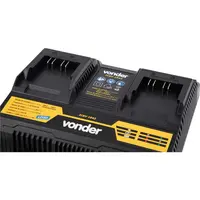 Carregador de bateria duplo 18 V linha intercambiável carga rapida ICBV 1842 VONDER  - imagem 3