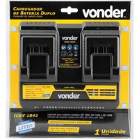 Carregador de bateria duplo 18 V linha intercambiável carga rapida ICBV 1842 VONDER  - imagem 4