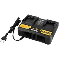 Carregador de bateria duplo 18 V linha intercambiável carga rapida ICBV 1842 VONDER  - imagem 1