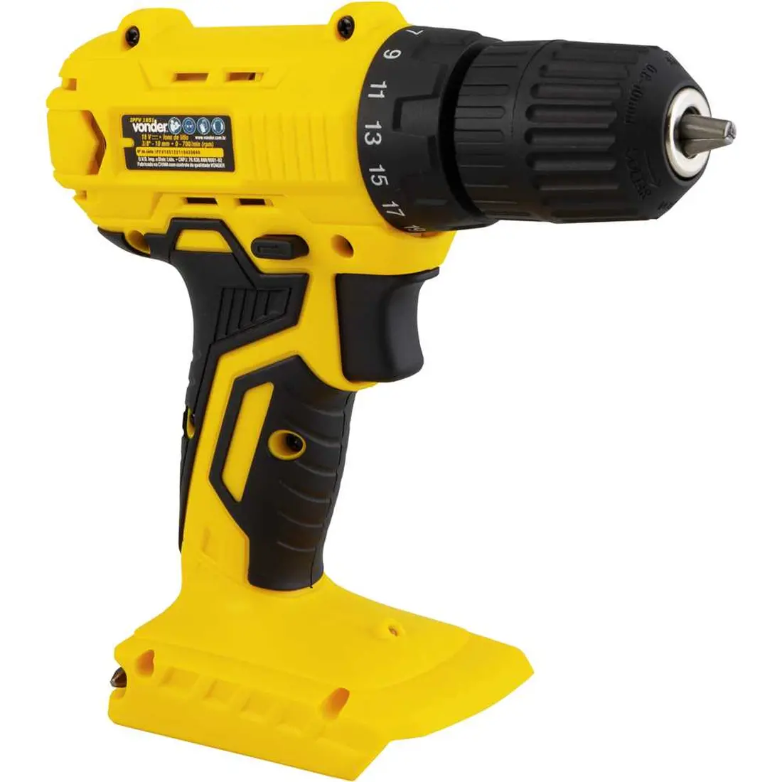 Parafusadeira furadeira bateria intercambiável 18 V sem bateria e carregador IPFV 1851 VONDER - imagem 3