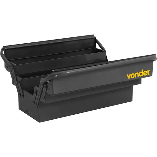 Caixa metálica sanfonada para ferramentas 5 gavetas 50 cm x 19 cm x 20 cm VONDER