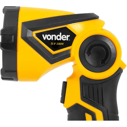 Lanterna de LED bateria intercambiável de 18 V sem bateria e carregador ILV 1809 VONDER
