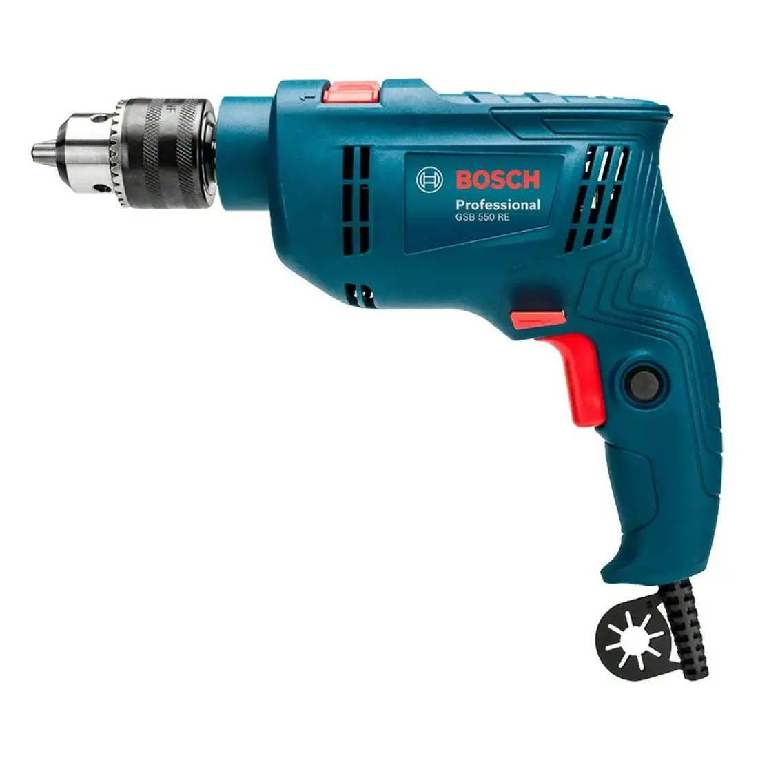 Furadeira de impacto GSB 550 RE 550W + 14 acessórios BOSCH - imagem 2