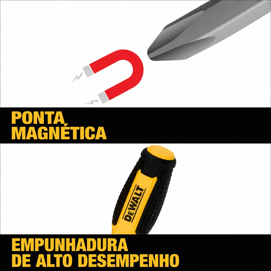 Jogo de chave de fenda/Phillips Grip 10 peças DWHT65201 Dewalt