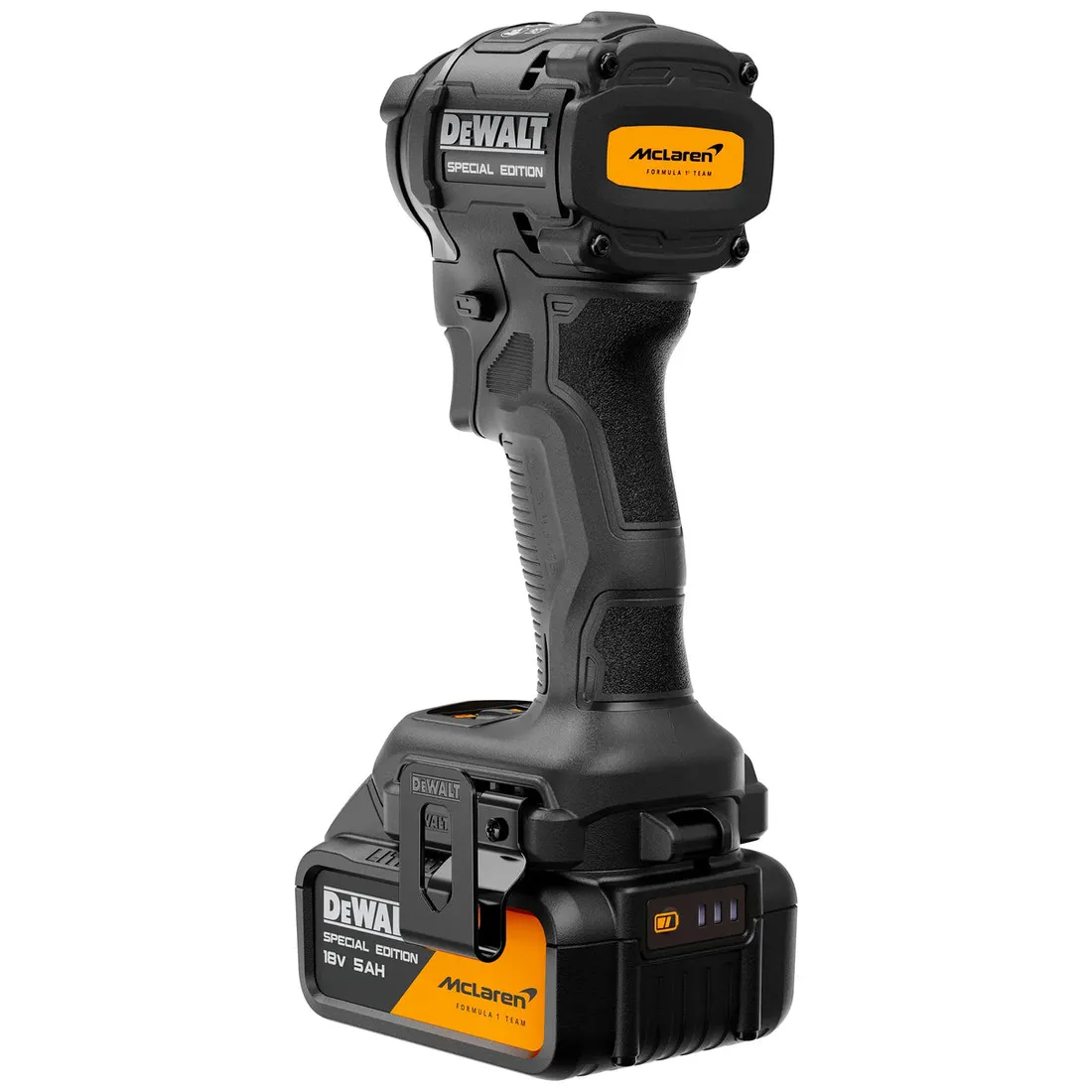 Parafusadeira de impacto 1/4" 20V Kit Edição especial F1 Mclaren DCF86MP2T-BR Dewalt