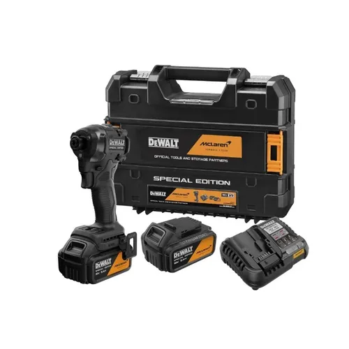 Parafusadeira de impacto 1/4" 20V Kit Edição especial F1 Mclaren DCF86MP2T-BR Dewalt