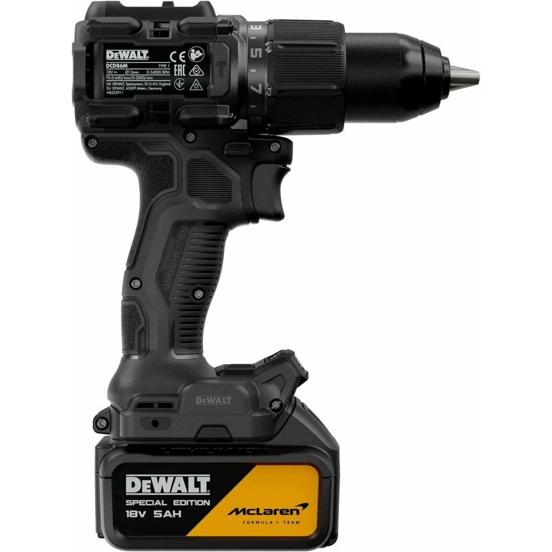 Parafusadeira/Furadeira impacto 20V kit edição especial F1 Mclaren DCD86MP2T-BR Dewalt