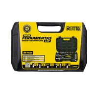 Jogo de soquetes estriado 1/2" 22 pçs 700730 Rotta - imagem 5