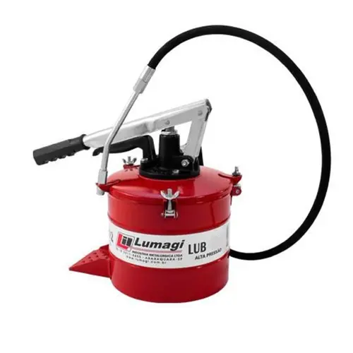 BOMBA DE GRAXA MANUAL 4KG COM COMPACTADOR LUB-403 LUMAGI