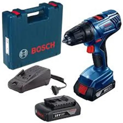 Parafusadeira/Furadeira de Impacto 1/2 Pol. 2 Baterias 18V Litio Kit com 23 Acessórios e Maleta - BOSCH-GSB180LI