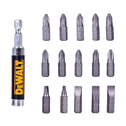 JOGO 16 PEÇAS PARA PARAFUSAR COM GUIA MAGNÉTICA - DEWALT DW2053