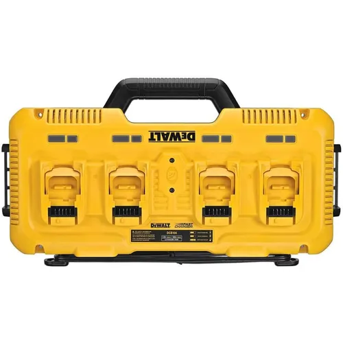 MULTI CARREGADOR DE BATERIAS RÁPIDO 12V-20V MAX* 4 ENTRADAS (8AH CADA) 220V - DEWALT DCB104