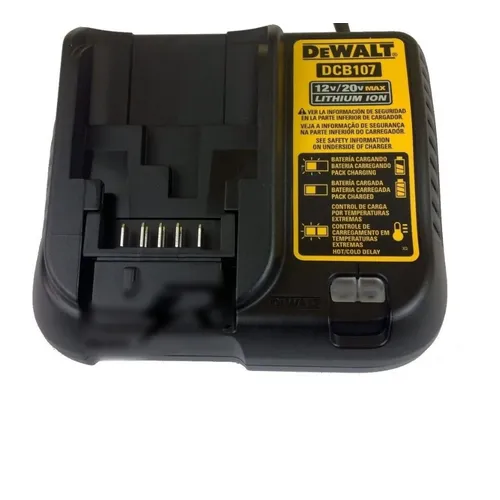 CARREGADOR DE BATERIAS 12/20 V  ION LITIO  BIVOLT 110/220- DEWALT DCB107