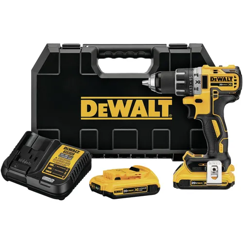 PARAFUSADEIRA/FURADEIRA 1/2'' (13 MM) 20V DEWALT DCD791D2 COM MALETA E 2 BATERIAS