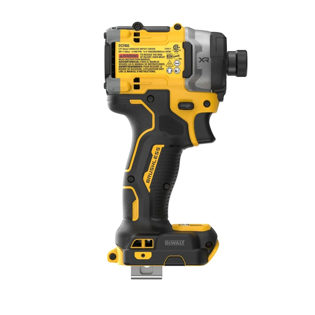 PARAFUSADEIRA DE IMPACTO 1/4" DE ALTO TORQUE 20V MAX XR BRUSHLESS DCF860B DEWALT
