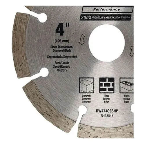 Disco diamantado 4'' 105m segmentado - DEWALT DW47402BHP