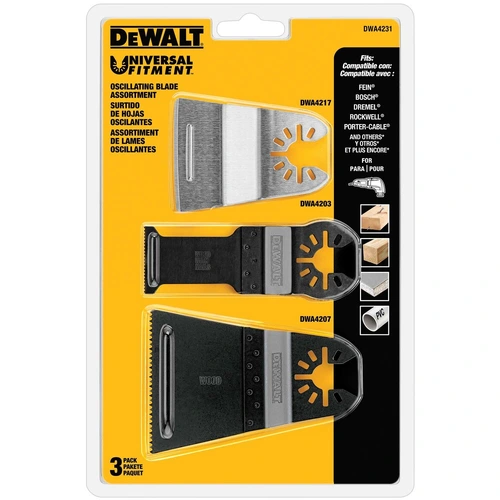 Kit  de Acessórios para ferramenta Oscilante com 3 peças DWA4231 DEWALT