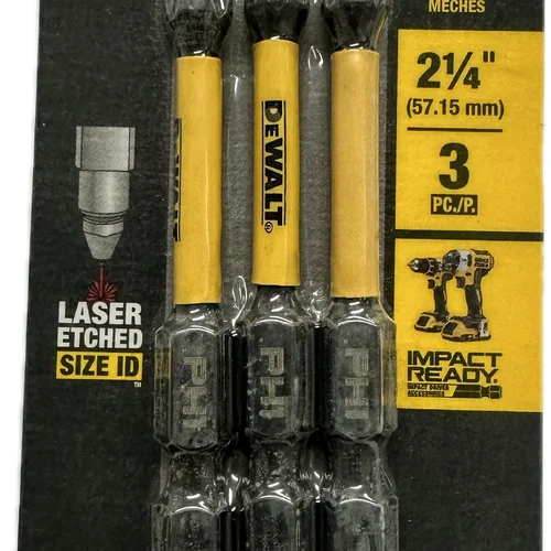 BITS PHILLIPS PH1 FLEXTORQ 2.1/4'' (5,7CM) CARTELA COM 3 UNIDADES DWAF2PH1IR3 DEWALT BITS PHILLIPS PH1 FLEXTORQ 2.1/4'' (5,7CM) CARTELA COM 3 UNIDADES DWAF2PH1IR3 DEWALT