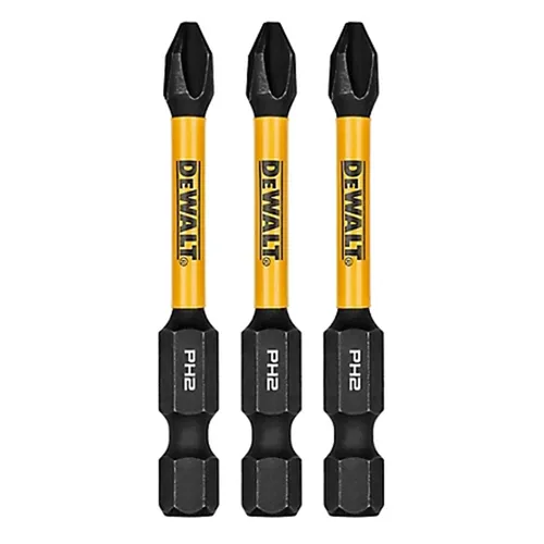 BITS PHILLIPS PH2 FLEXTORQ 2.1/4'' (5,7CM) CARTELA COM 3 UNIDADES DWAF2PH2IR3 DEWALT