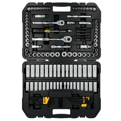 JOGO DE FERRAMENTAS MECÂNICAS 3/8” e 1/2" 182 PEÇAS DWMT45404 DEWALT