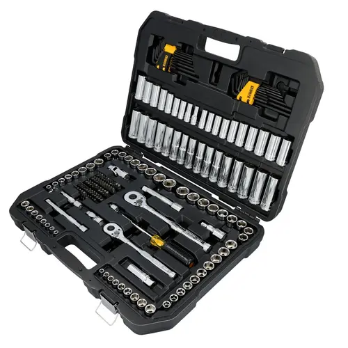 JOGO DE FERRAMENTAS MECÂNICAS 3/8” e 1/2" 182 PEÇAS DWMT45404 DEWALT