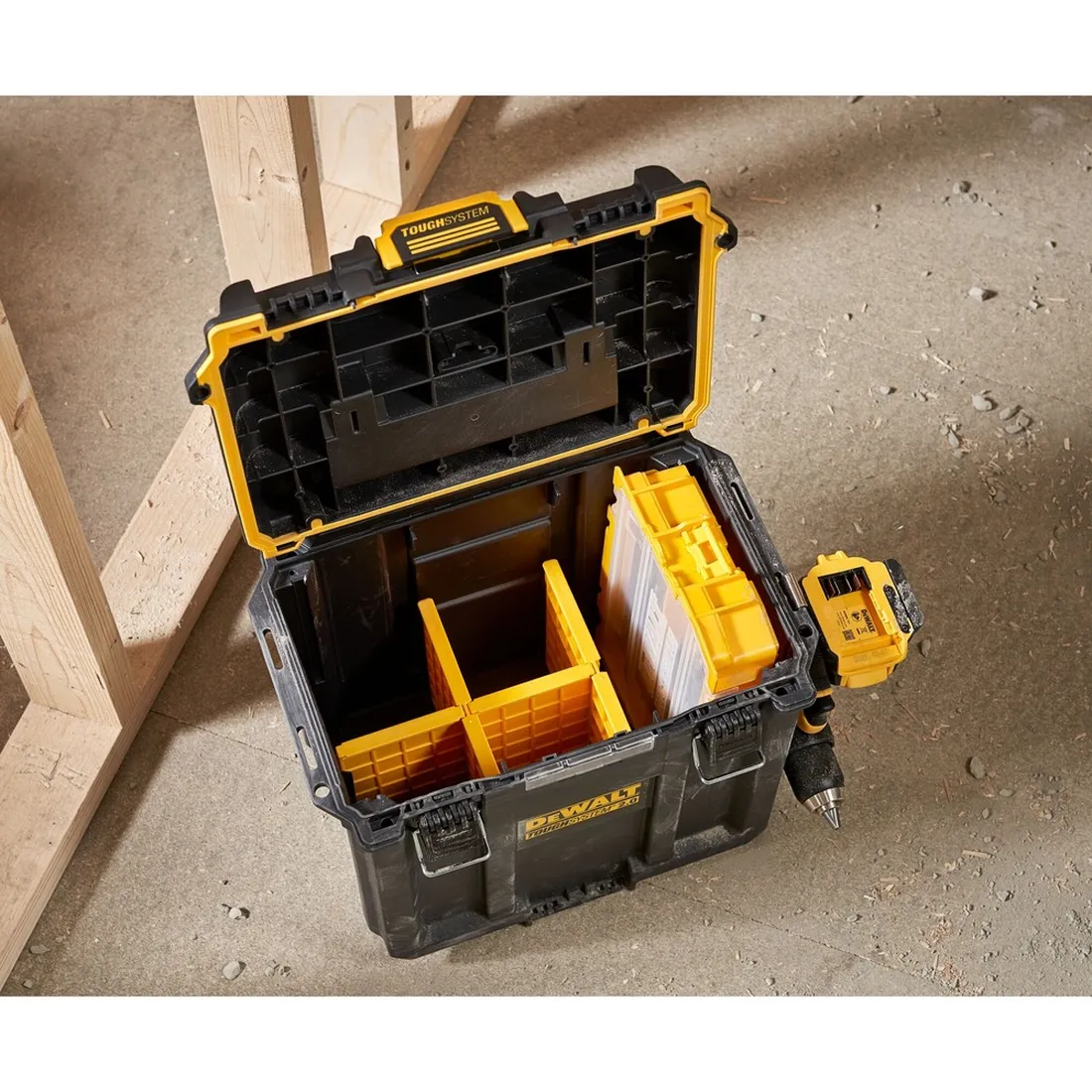 Caixa de ferramentas compacta profunda DEWALT TOUGHSYSTEM 2.0 DWST08035