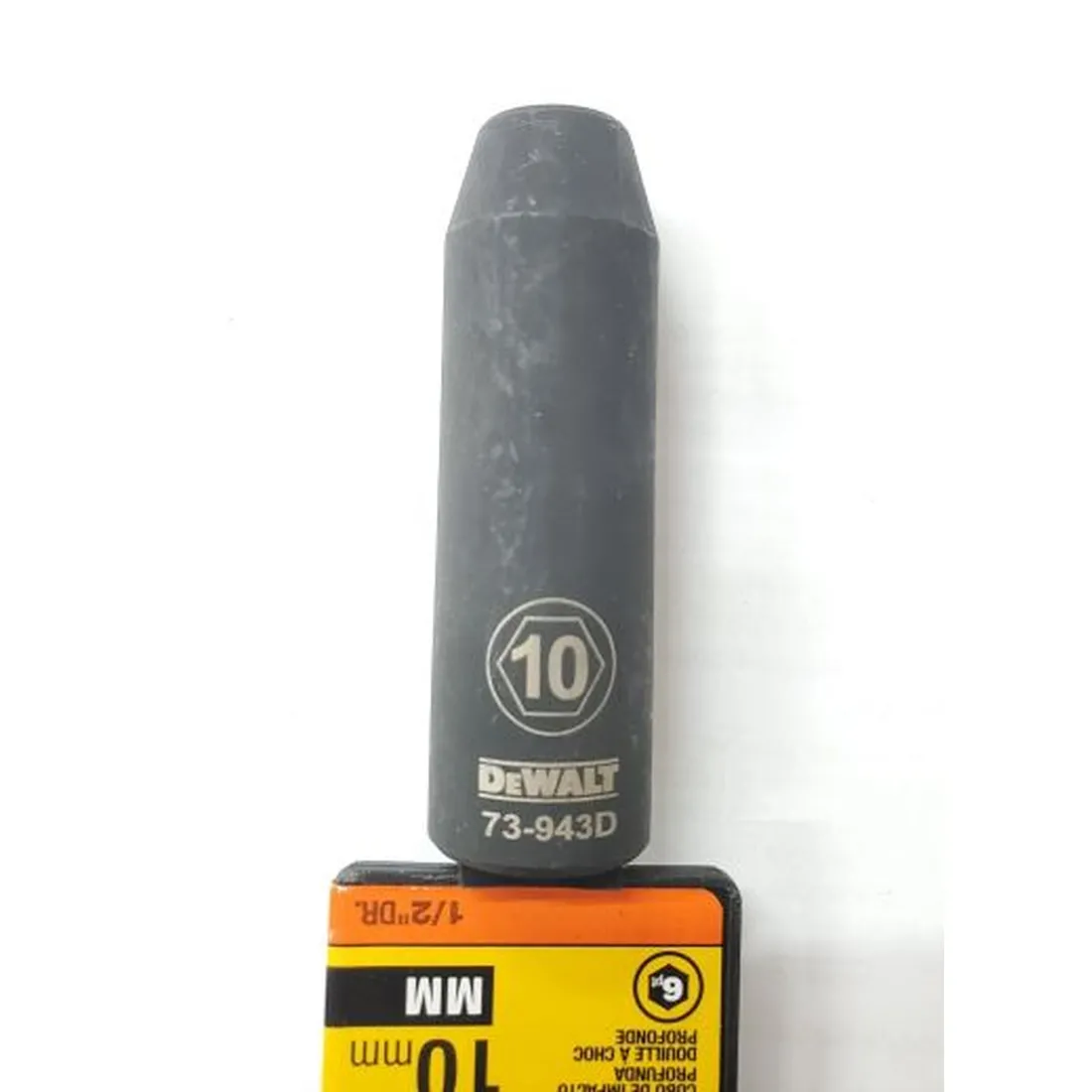 Soquete de Impacto 1/2" Longo 10mm DEWALT DWMT73943OSP