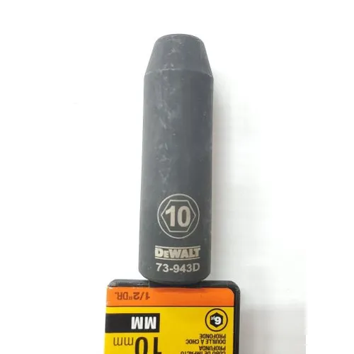 Soquete de Impacto 1/2" Longo 10mm DEWALT DWMT73943OSP