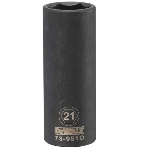 Soquete de Impacto 1/2" Longo 21mm DEWALT DWMT73951OSP