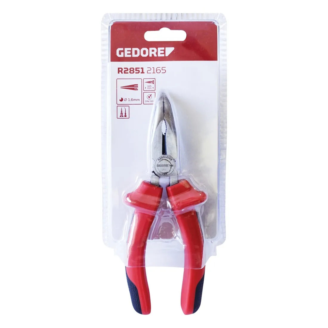 Alicate tipo telefone bico curvo - GEDORE RED R28512165