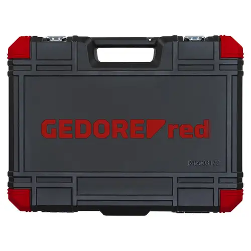 Jogo de Soquetes com Encaixe de 1/4, 3/8 e 1/2 Pol. 172 Peças - GEDORE RED R45603172