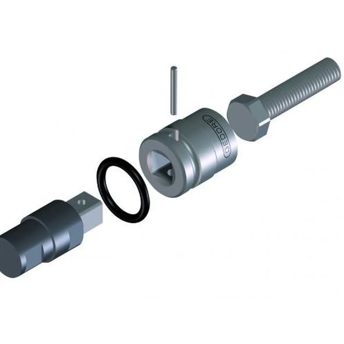Soquete tipo allen 06mm impacto - GEDORE INK19-1/2