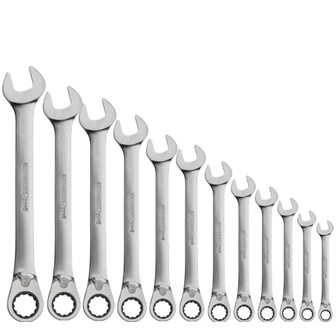 Jogo de Chave Combinada com Catraca Reversível 8 - 19 mm com 12 Peças - GEDORE RED R07205012