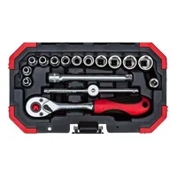 Jogo de Soquetes Sextavados 4 a 13mm Encaixe de 1/4 Pol. com 16 Peças - GEDORE RED R49003016 - imagem 1