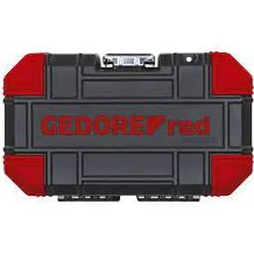 Jogo de Soquetes Sextavados 4 a 13mm Encaixe de 1/4 Pol. com 16 Peças - GEDORE RED R49003016