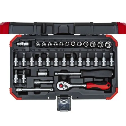Jogo de Soquetes com Encaixe de 1/4 Pol. com 33 Peças - GEDORE RED R49003033