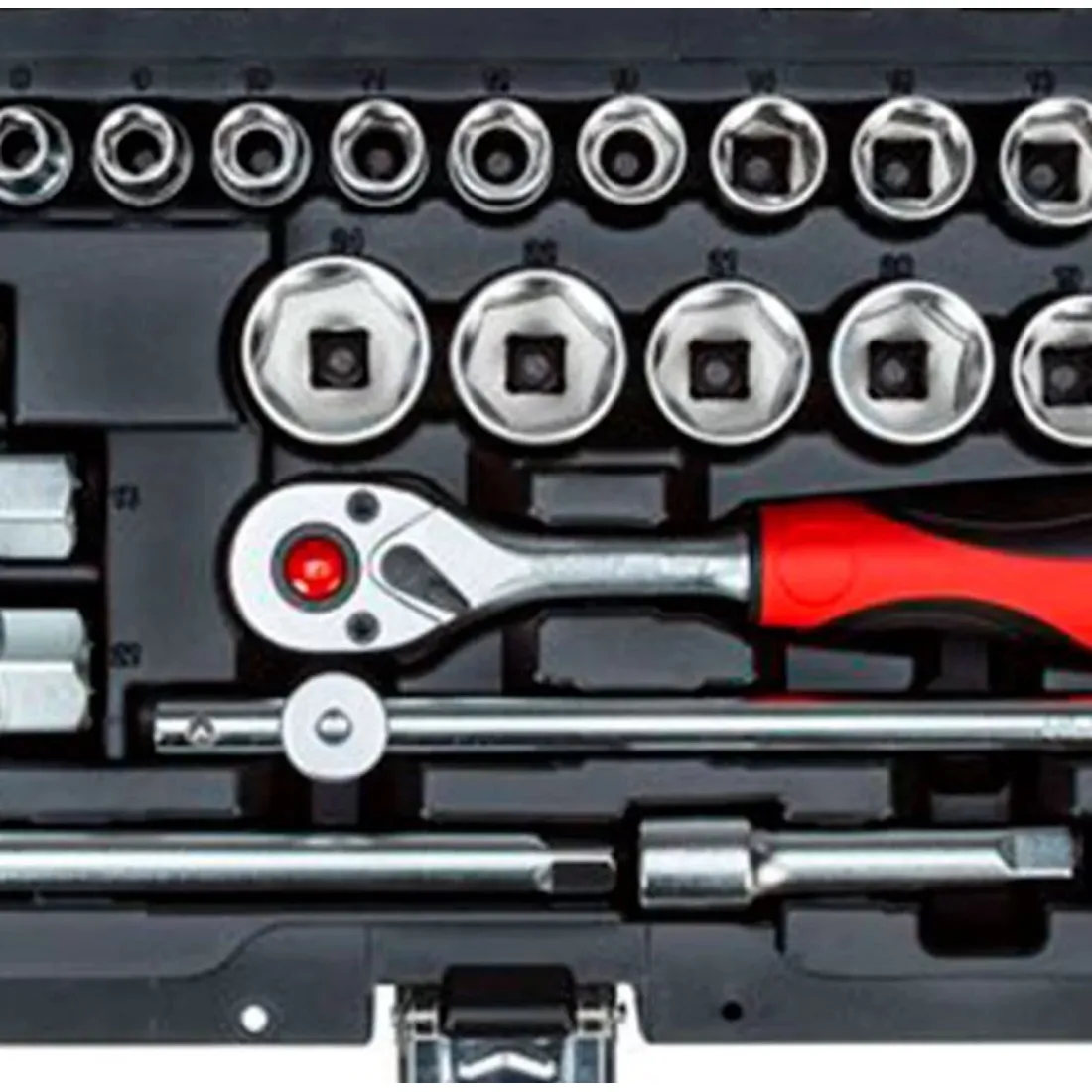 Jogo de Soquetes Sextavados com Encaixe de 3/8 Pol. com 26 Peças - GEDORE RED R59003026