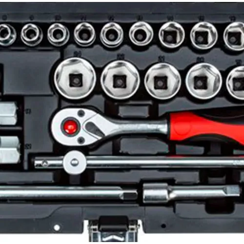 Jogo de Soquetes Sextavados com Encaixe de 3/8 Pol. com 26 Peças - GEDORE RED R59003026