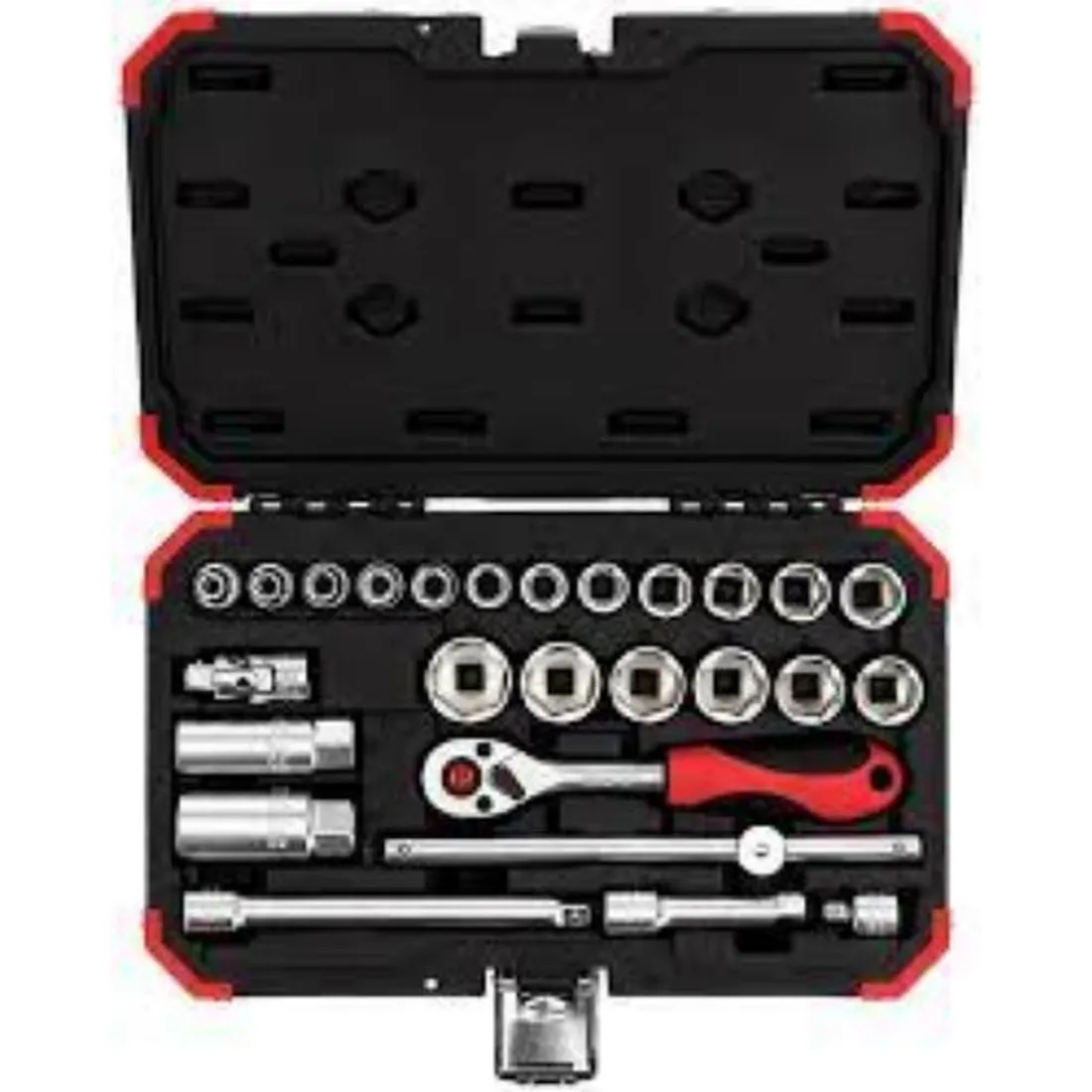 Jogo de Soquetes Sextavados com Encaixe de 3/8 Pol. com 26 Peças - GEDORE RED R59003026