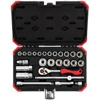 Jogo de Soquetes Sextavados com Encaixe de 3/8 Pol. com 26 Peças - GEDORE RED R59003026 - imagem 1