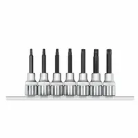 Jogo de chaves soquete 1/2″ TX longas (perfil hexalobular), 7 peças - GEDORE RED R62458007 - imagem 1