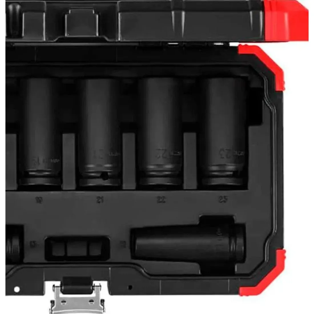 Jogo de Soquete de Impacto Cr-Mo 1/2 Pol. 12-23mm com 8 Peças - GEDORE RED R63003108