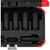 Jogo de Soquete de Impacto Cr-Mo 1/2 Pol. 12-23mm com 8 Peças - GEDORE RED R63003108 - imagem 1