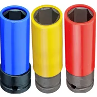 Jogo de Soquetes de Impacto 1/2 Pol. 17, 19 e 21 mm para Roda de Liga Leve - GEDORE RED R63043003 - imagem 2