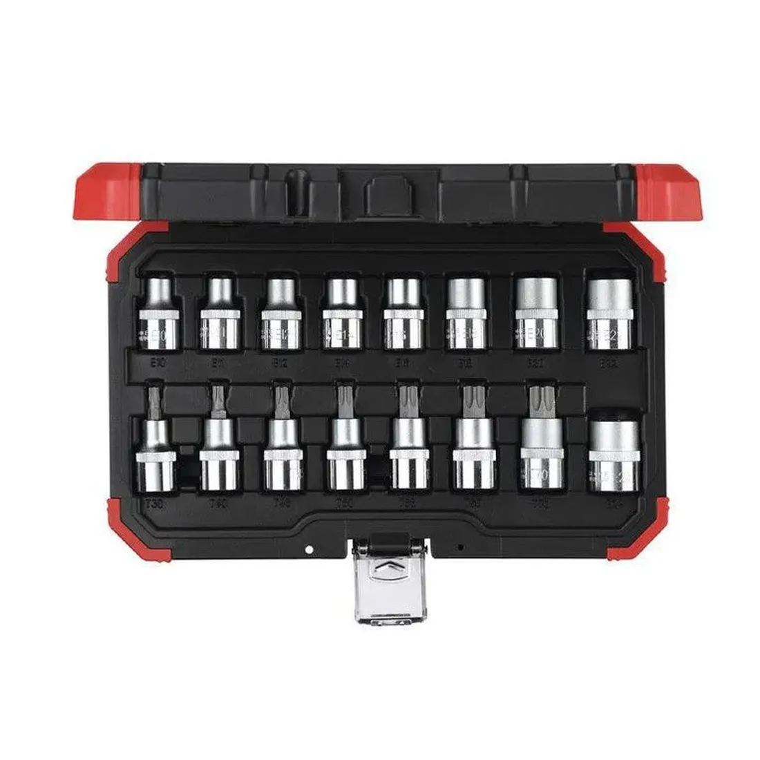 Jogo de Soquetes e Chaves Soquete tipo Tork com Encaixe de 1/2 Pol. 16 Peças - GEDORE RED R68003016