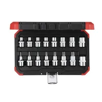 Jogo de Soquetes e Chaves Soquete tipo Tork com Encaixe de 1/2 Pol. 16 Peças - GEDORE RED R68003016 - imagem 1