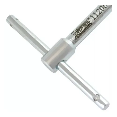 Chave T Curta 140mm com Soquete Fixo Quadrado de 8mm para Acoplamento do Câmbio VW - RAVEN-112068